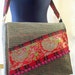SALE SALE SALE Messenger Bag Handmade large Houndstooth with adjustable strap quirky, unique and plenty of pockets