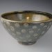 Large Blue Spotted Salad or Serving Bowl