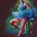 Original Pastel Drawing of a Ballerina - "Tutu and Boots"