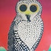 Mod 1960s Owl Etching by Motoi Oi, Numbered & Signed
