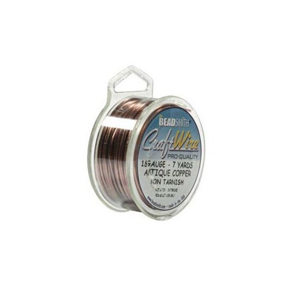 Antique Copper Color Wire Beadsmith 18 gauge 7yd Spool 41647
