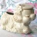 SALE... Spaniel Dog in Hat Planter...Vintage Pottery Retro