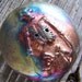 166. Royal Mummy Unwrapped Handmade Large Raku Halloween Creepy Button