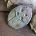 Blue Teal Comfort from Faith Handmade Celtic Raku Cross Pendant