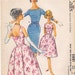 Vintage Pattern McCall's 5881 Dress with Slim or Bell Skirt 60s Size 14 B34
