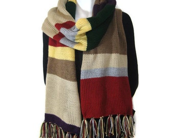 Doctor Who Scarf Super Long Over 6ft Long - Ready to SHIP