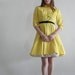 Vintage 1960s Two Piece . Dress Jacket Bolero . Handmade . Sunshine Yellow