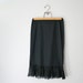 vintage 60s Van Raalte Black Opaquelon Nylon Half Slip Skirt