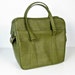 vintage avocado green carry on bag