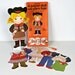 vintage Jennifer Western paper doll with yarn hair
