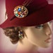 Vintage Art Nouveau Revival Pin Earrings Set
