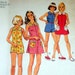 Vintage 1970's Simplicity 6426 Sewing Pattern Girls' Short Dress And Jumper Size 8 Factory Folded