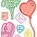 Cuttlebug Valentine Love Always A2 Disney Combo Embossing and Die Set