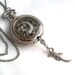 Lizard Love - Pocket Watch Collage Steampunk Pendant