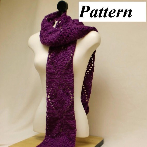 lace crochet scarf chain pattern Pattern pdf Easy Pineapple Wrap Warm To Lace Scarf Fashion Crochet How