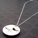 XL Mama Bird Locket Style Necklace- EWD Hand Stamped Sterling Silver - Pierced Bird on Branch Silhouette with Hidden Message