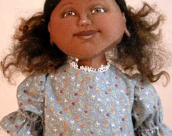 Cecelia cloth doll E-PATTERN