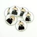 SALE. 6 Halloween Witch Buttons. 3/4" or 20 mm Sew On Halloween Handmade Buttons.