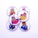 Easter Buttons. 6 SMALL Handmade Buttons. Easter Bunny and Easter Egg Buttons. Sewing Buttons.