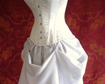 White queen steel boned halloween corset outfit-whole corset outfit-made for buyer