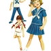1960s Butterick 2760 Toddlers Nautical Blouse Skirt Pants and Shorts Pattern Girls Vintage Sewing Pattern Size 4 Breast 23