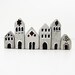 SALE Tiny Town Miniature House Terrarium Decorations Set of 5