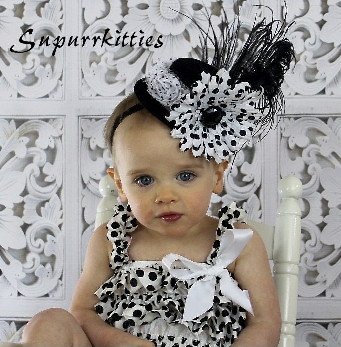 Baby Mini Top Hat Toddler/Girl Over the Top Hat Fascinator