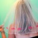 BRIDAL VEIL - Flirty fun I DO Bachelorette party veil - Ready to ship