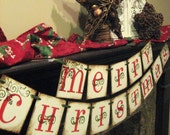 Christmas Decoration MERRY CHRISTMAS Banner Garland Il_170x135