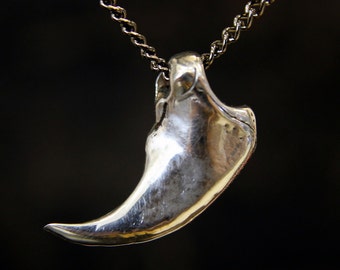 Bear Claw Necklace Silver Bear Claw Pendant Necklace 020