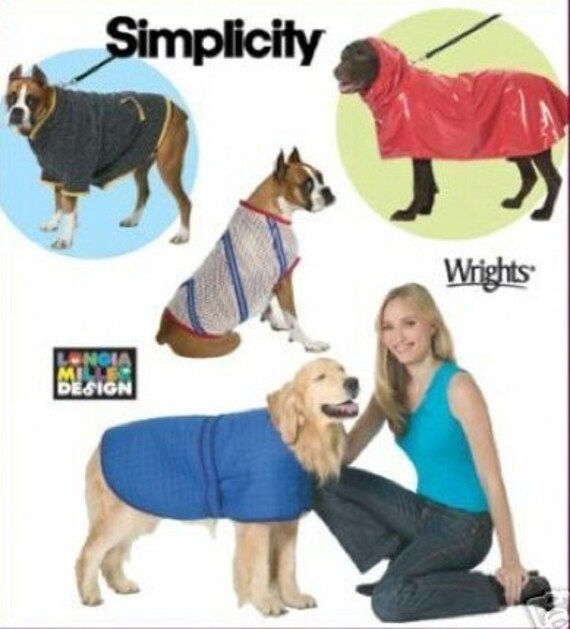 Extra Large DOG Sewing Pattern XL Pet Dogs Coats & Clothes