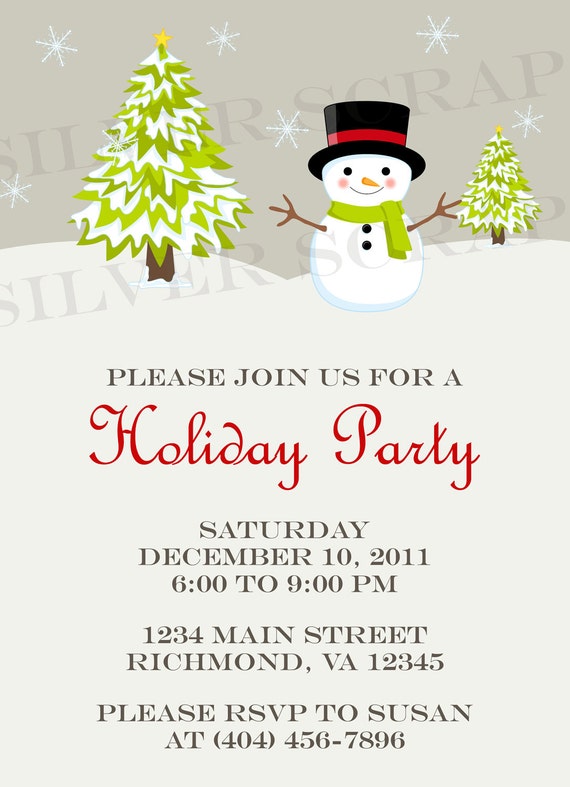 clipart christmas party invitations - photo #15