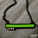 Glowing Life Bar Necklace / Pin - video game jewelry nerd gifts health bar zelda jewelry