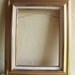 Gold and White Wood Picture Frame Large Wall Hanging Big