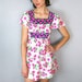 Bright Pink Floral 70's Dress