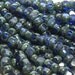 2/0 3 Cut Transparent Sapphire Picasso Firepolished Czech Glass Seed Bead Strand