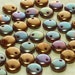 BEAUTIFUL 6mm Metallic Copper Iris Czech Glass Lentil Beads