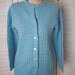 Cardigan Sweater, Light Blue - Size M