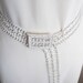 Beaded Bridal Wedding Sash Belt with Rhinestones crystal beads