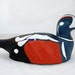 Folk Art Canvas Over Wire Decoy Harelquin Drake