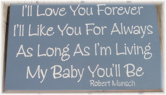 love you forever poem robert munsch