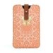 Leather iPhone case - Delicious Peach lace