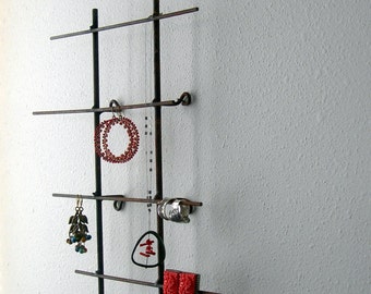 Rustic Metal Jewelry Display Wall Model - Tall