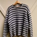 R e s e r v e d...................................90s vintage J Crew Striped Bulky Knit Wool Sweater