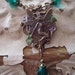 SWEET NOVEMBER Sale plus free shipping Green Fairy in the Garden Necklace Vintage Art Nouveau