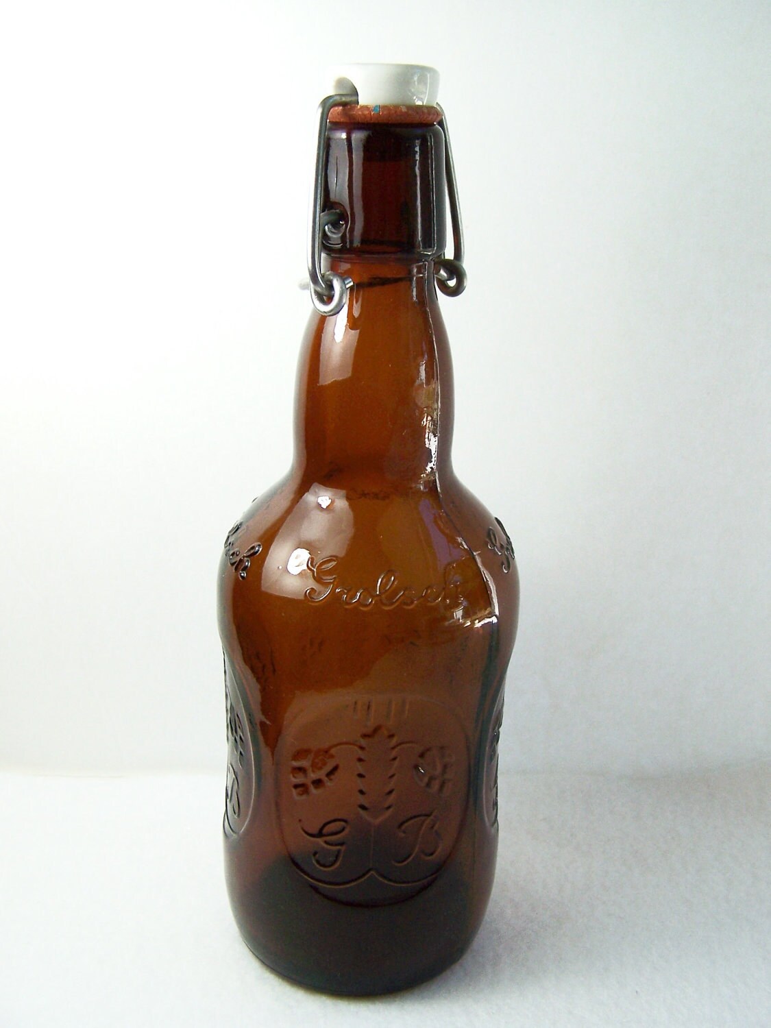 Grolsch Amber Beer Bottle Lager Beer Bottle with Swing Top