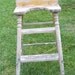 Vintage Mid Century Primitive Wooden Chippy Kitchen Stool or Step Stool