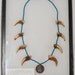 RESERVED Vintage Native American beaded bear claw and 1825 silver spanish coin 8 reales taxidermy necklace