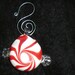 Peppermint Ornament - Handblown Glass