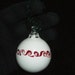 Handblown Red Swirled Glass Ornament